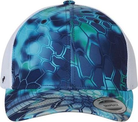 Yupoong 6606 Six-Panel Retro Trucker Cap - Kryptek Pontus - HIT a Double
