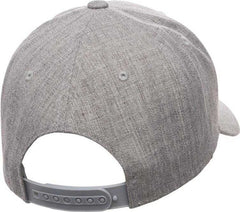 Yupoong 6789M Classics Premium Curved Visor Snapback Cap - Heather | HIT a Double