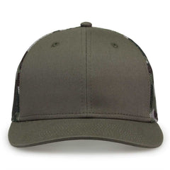 The Game GB452C Camo Everyday Trucker Cap - Olive Camo - HIT a Double - 2