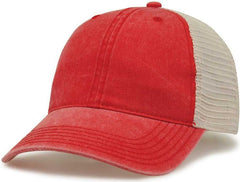 The Game GB460 Pigment Dyed Twill & Soft Trucker Cap - Red Sand | HIT a Double