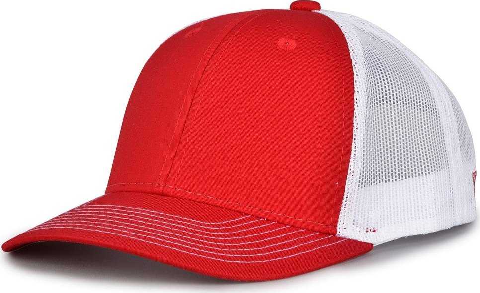 The Game GB452E Everyday Trucker Cap - Red White | HIT a Double
