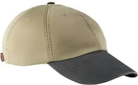 Adams LP101 Optimum Pigment Dyed Cap Khaki Black Khaki Black / One Size Fits Most