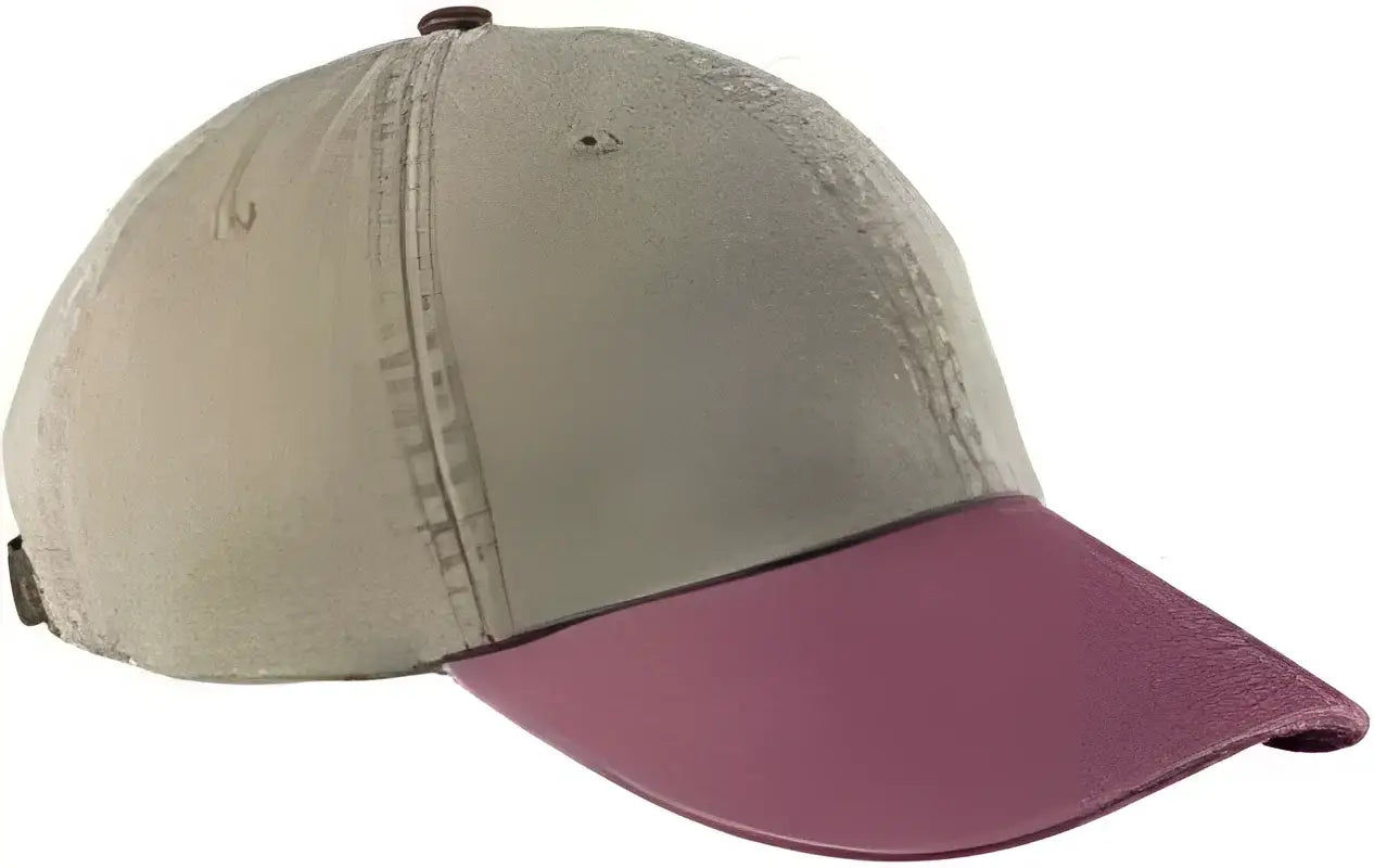 Adams LP101 Optimum Pigment Dyed Cap Khaki Burgundy Khaki Maroon / One Size Fits Most