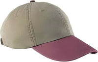 Adams LP101 Optimum Pigment Dyed Cap Khaki Burgundy Khaki Maroon / One Size Fits Most