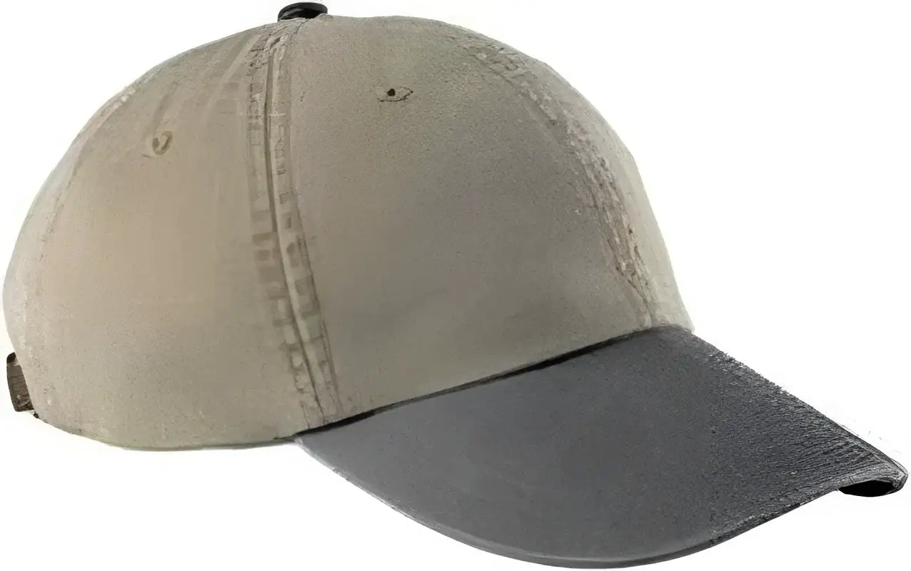Adams LP101 Optimum Pigment Dyed Cap Khaki Charcoal Khaki Dark Gray / One Size Fits Most