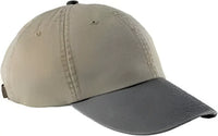 Adams LP101 Optimum Pigment Dyed Cap Khaki Charcoal Khaki Dark Gray / One Size Fits Most