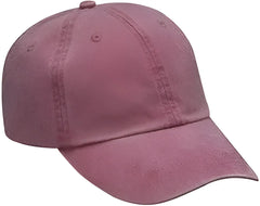 Adams LP101 Optimum Pigment Dyed Cap Nautical Red Red / One Size Fits Most