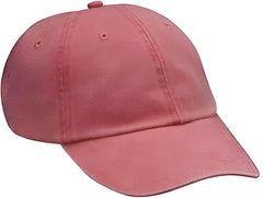 Adams LP101 Optimum Pigment Dyed Cap Poppy Orange / One Size Fits Most