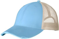Adams OL102 Distressed Ollie Cap Baby Blue Tan Blue Tan / One Size Fits Most
