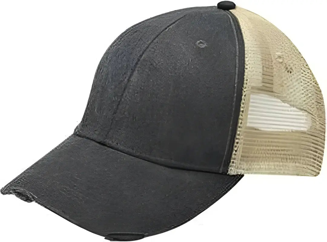 Adams OL102 Distressed Ollie Cap - Black Tan - Black Tan / One Size Fits Most