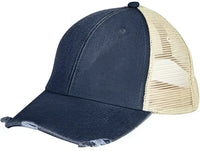 Adams OL102 Distressed Ollie Cap Dark Denim Tan Navy Tan / One Size Fits Most