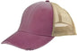 Adams OL102 Distressed Ollie Cap Naut Red Tan Red Tan / One Size Fits Most