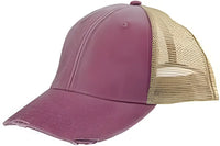 Adams OL102 Distressed Ollie Cap Naut Red Tan Red Tan / One Size Fits Most