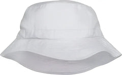 Adams VA101 Vacationer Pigment Dyed Bucket Hat - White