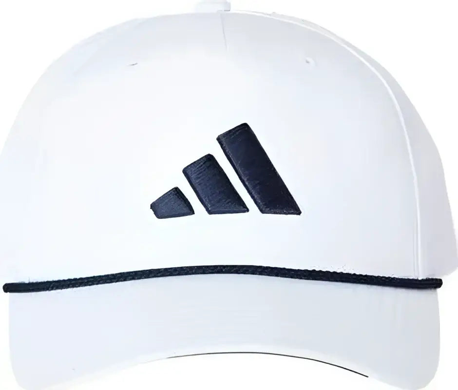 Adidas A3001S Sustainable Five-Panel Tour Cap - White - White / One Size Fits Most