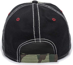 OC Sports AGC-100 Adjustable Cap - Generic Camo Black American Flag | HIT a Double