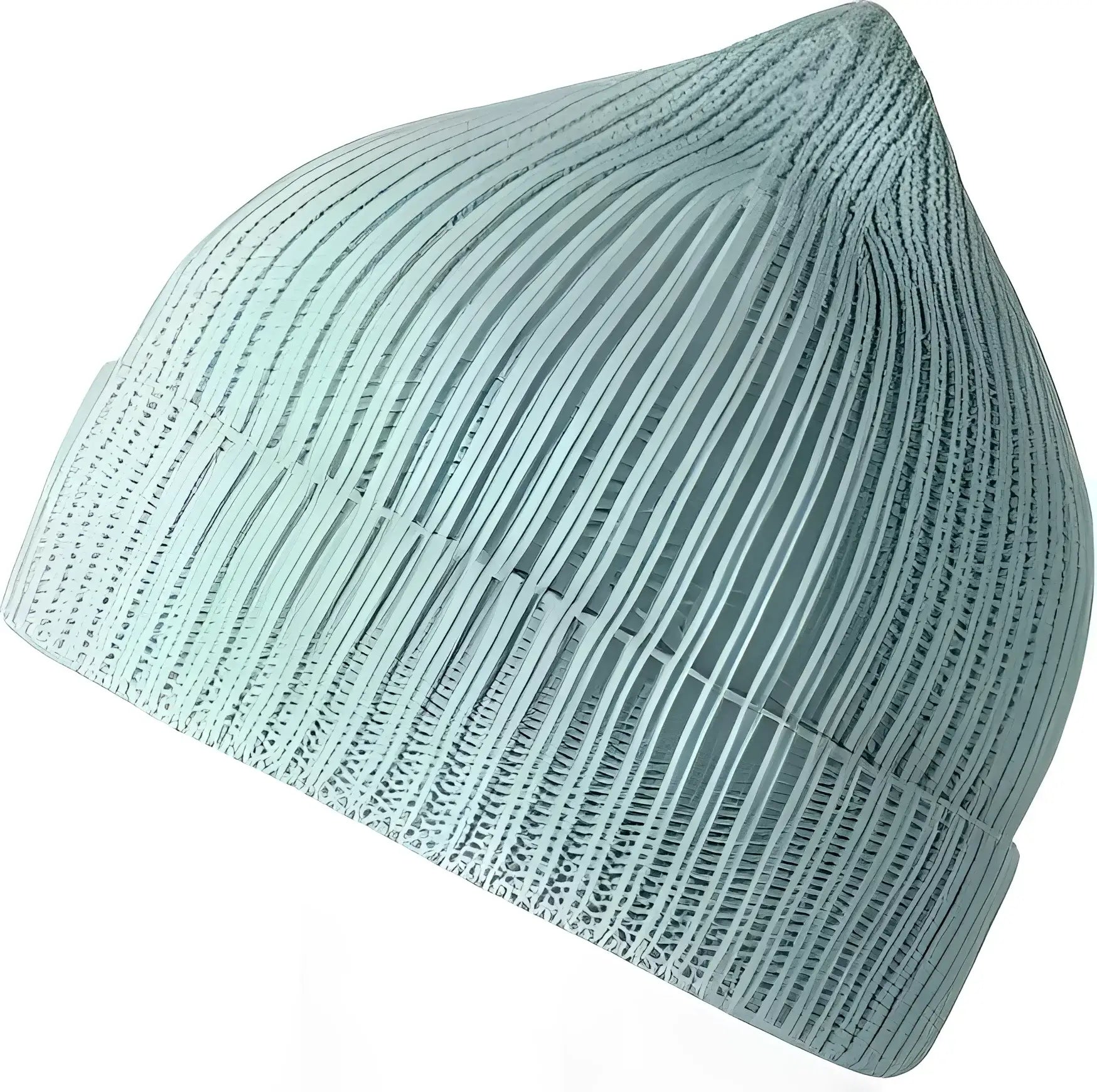 Atlantis Headwear Andy - Sustainable Fine Rib Knit Beanie - Light Blue - Ice Blue / OSFM