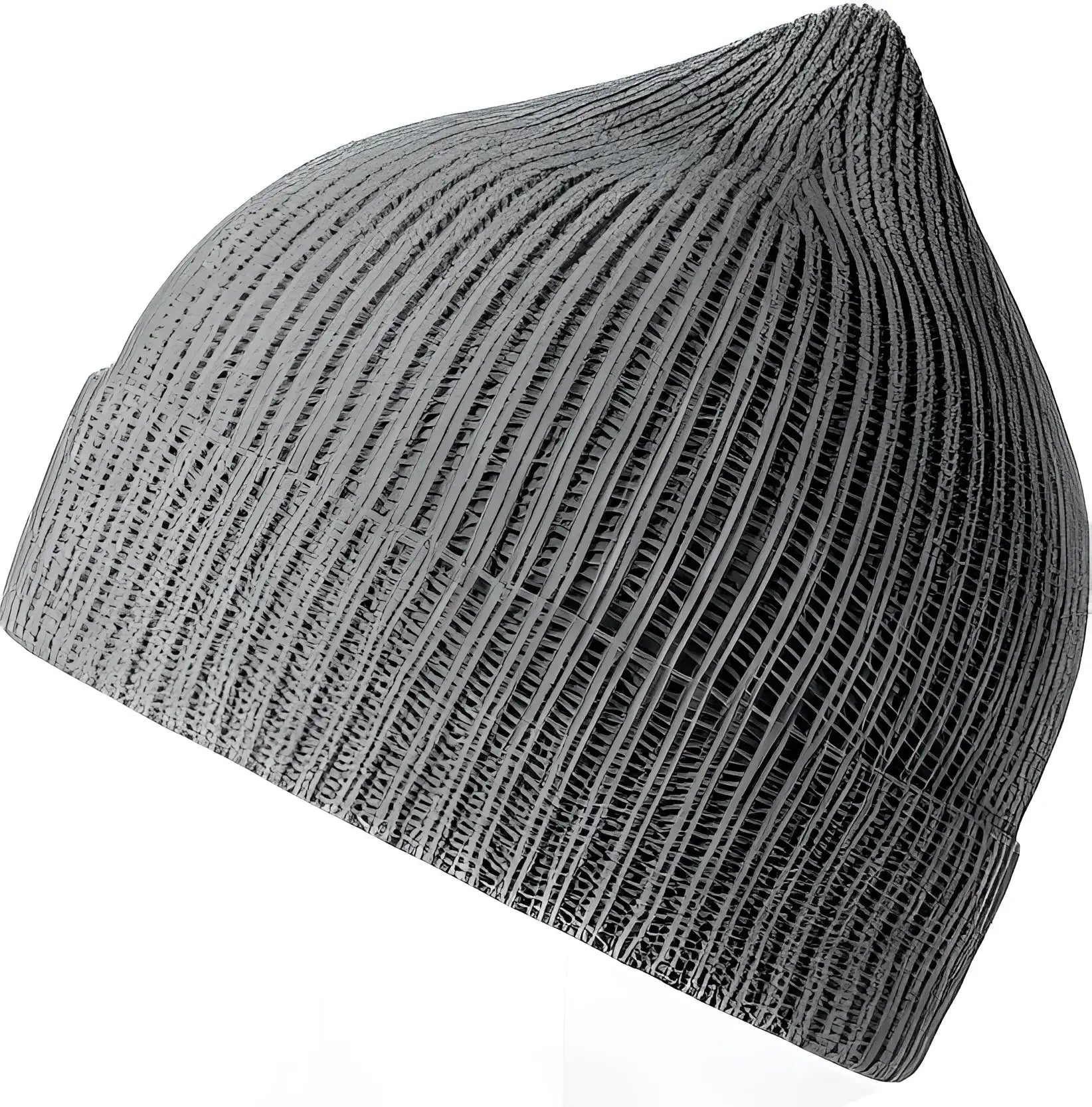 Atlantis Headwear Andy - Sustainable Fine Rib Knit Beanie - Light Gray Melange - Gray / OSFM