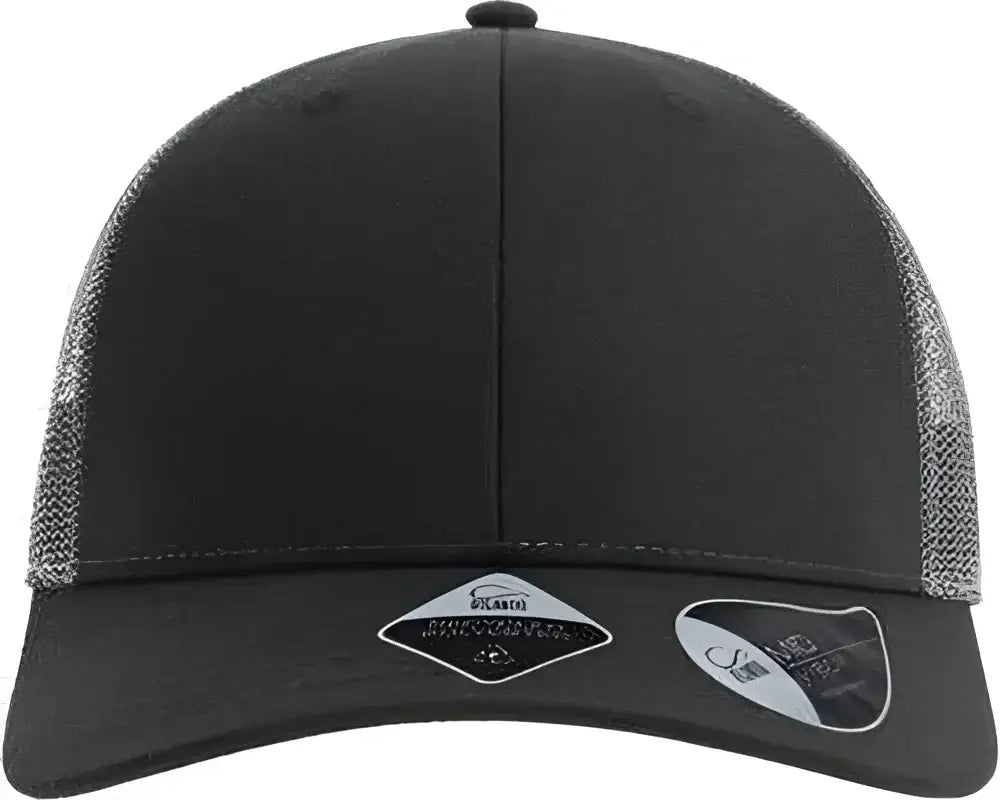 Atlantis Headwear BRYCE Sustainable Trucker Cap - Black Dark Gray - Black Dark Gray / One Size Fits Most