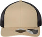 Atlantis Headwear BRYCE Sustainable Trucker Cap - Khaki Black - Khaki Black / One Size Fits Most
