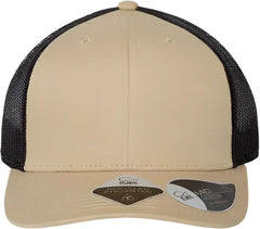 Atlantis Headwear BRYCE Sustainable Trucker Cap - Khaki Black - Khaki Black / One Size Fits Most