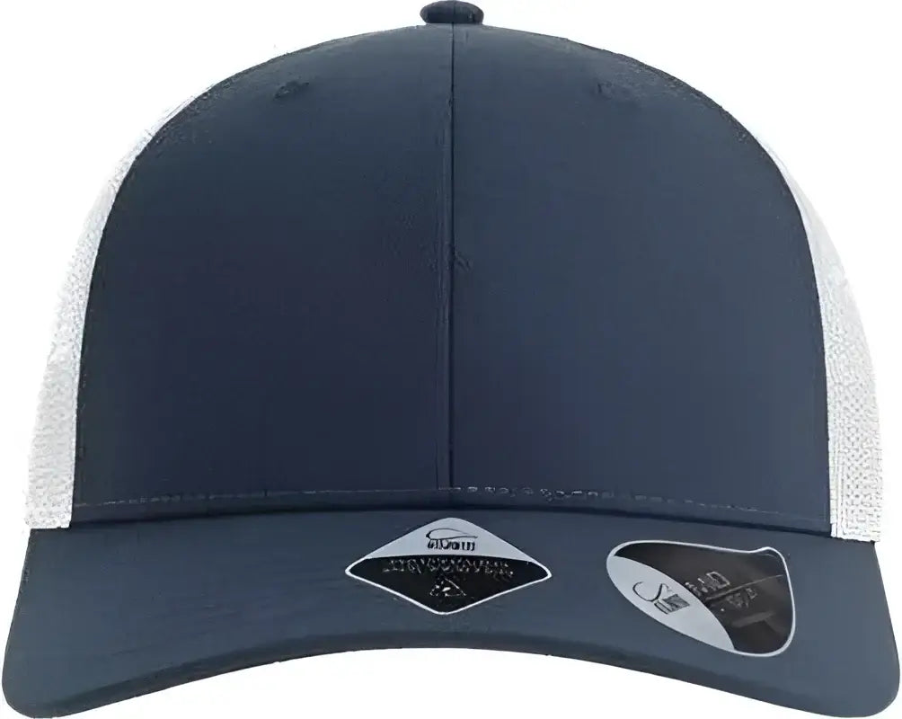 Atlantis Headwear BRYCE Sustainable Trucker Cap - Navy White - Navy White / One Size Fits Most