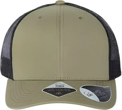 Atlantis Headwear BRYCE Sustainable Trucker Cap - Olive Black - Olive Black / One Size Fits Most