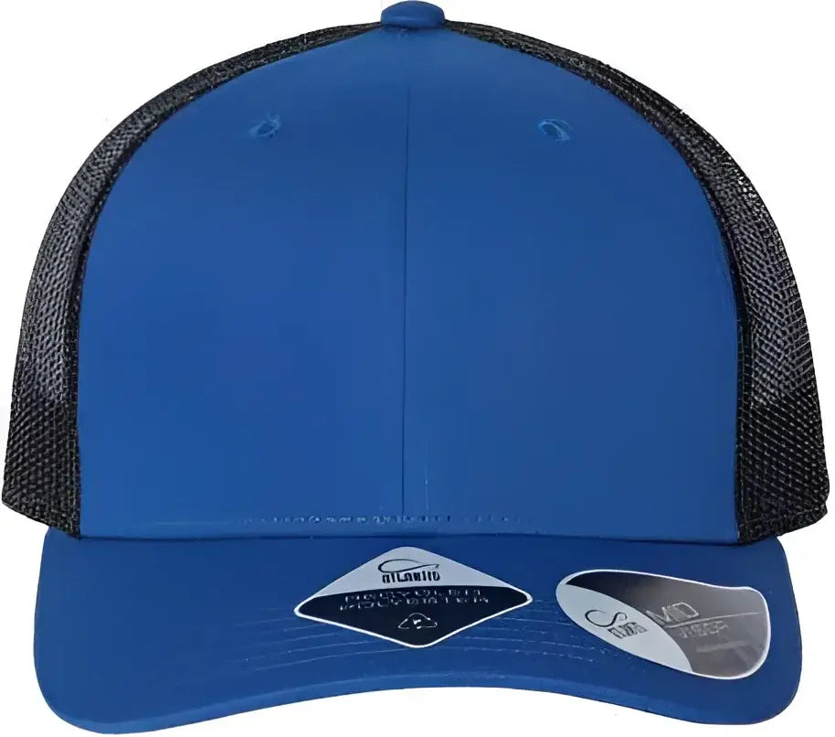 Atlantis Headwear BRYCE Sustainable Trucker Cap - Royal Black - Royal Black / One Size Fits Most