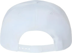 Atlantis Headwear JAMES Sustainable Flat Bill Cap - White - White / One Size Fits Most