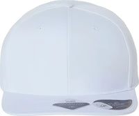 Atlantis Headwear JAMES Sustainable Flat Bill Cap - White - White / One Size Fits Most