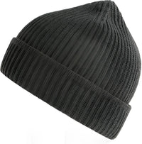 Atlantis Headwear Maple - Sustainable Finish Edge Knit Beanie - Dark Gray - Dark Gray / OSFM