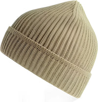 Atlantis Headwear Maple - Sustainable Finish Edge Knit Beanie - Light Beige - Khaki / OSFM