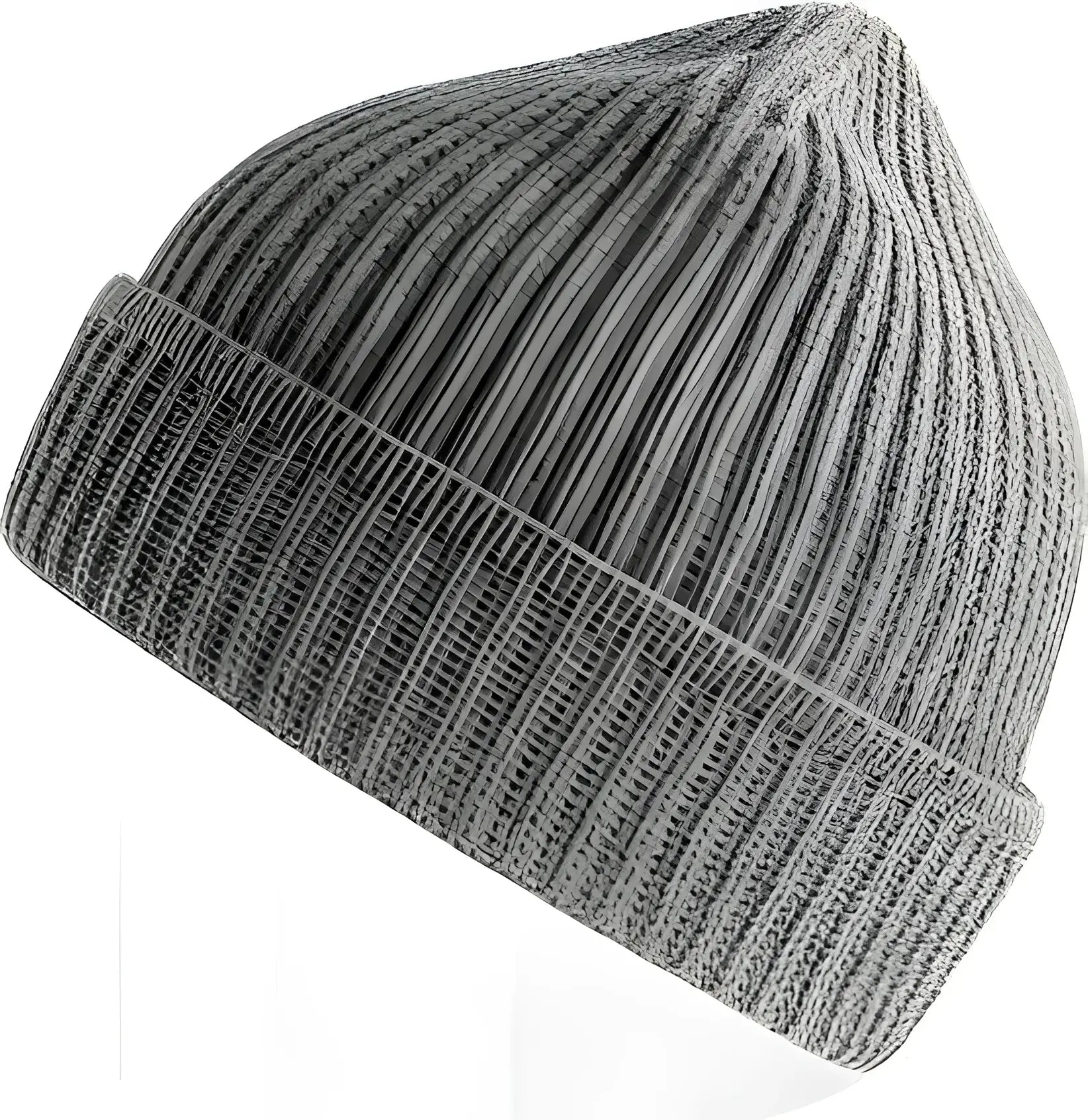 Atlantis Headwear Maple - Sustainable Finish Edge Knit Beanie - Light Gray Melange - Gray / OSFM