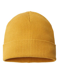 Atlantis Headwear NELSON Sustainable Cuffed Beanie - Mustard Yellow - Gold / One Size Fits Most