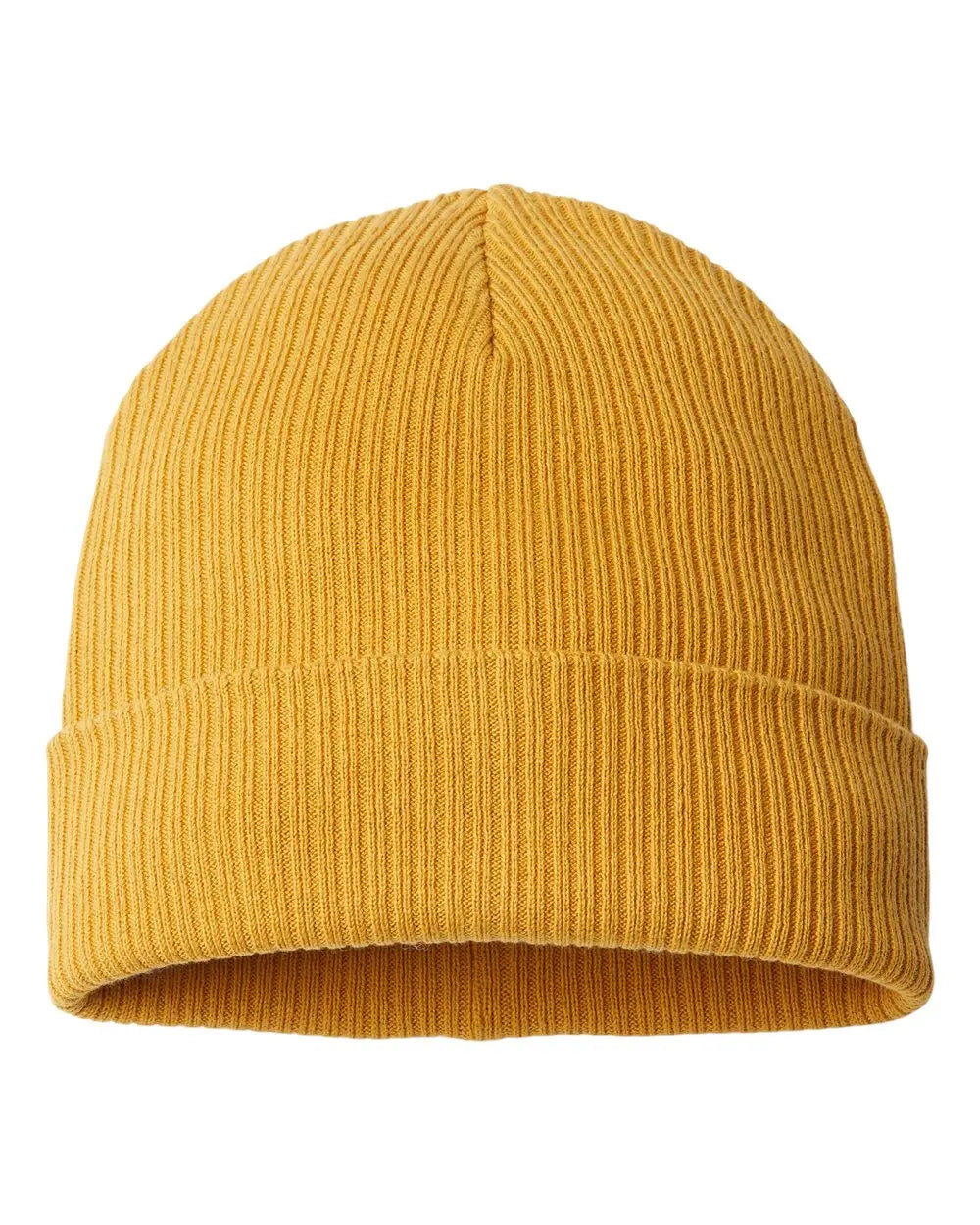 Atlantis Headwear NELSON Sustainable Cuffed Beanie - Mustard Yellow - Gold / One Size Fits Most