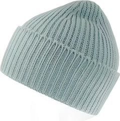 Atlantis Headwear Oak - Sustainable Chunky Rib Knit Beanie - Light Blue - Ice Blue / OSFM