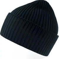 Atlantis Headwear Oak - Sustainable Chunky Rib Knit Beanie - Navy - Navy / OSFM
