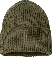 Atlantis Headwear OAK Sustainable Chunky Rib Knit - Olive - Olive / One Size Fits Most