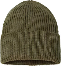 Atlantis Headwear OAK Sustainable Chunky Rib Knit - Olive - Olive / One Size Fits Most