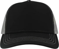 Atlantis Headwear RAPPER Sustainable Canvas Cap - Black Gray - Black Gray / One Size Fits Most