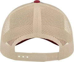 Atlantis Headwear RAPPER Sustainable Canvas Cap - Navy Burgundy Khaki - Navy Maroon / One Size Fits Most