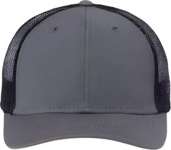 Atlantis Headwear RETH Sustainable Recy Three Trucker Cap Dark Grey Black (Grigio Scuro Nero) Dark Gray Black / 6 5/8’’