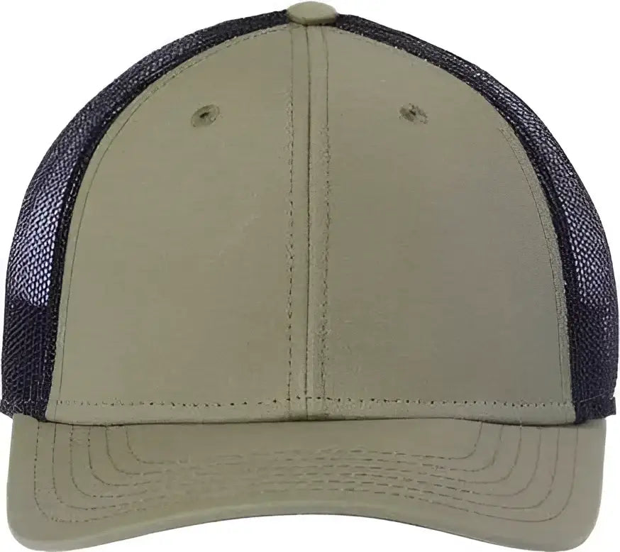 Atlantis Headwear RETH Sustainable Recy Three Trucker Cap - Olive Black (Olvia Nero) - Olive Black / 6 5/8’’ - 7 3/8’’
