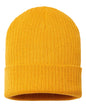 Atlantis Headwear RIO Sustainable Rib Cuffed Beanie - Mustard Yellow - Gold / One Size Fits Most