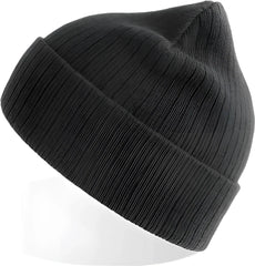 Atlantis Headwear RIOB Rio Sustainable Rib Knit Beanie Dark Grey (Grigio Scuro) Dark Gray / One Size Fits Most