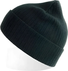 Atlantis Headwear RIOB Rio Sustainable Rib Knit Beanie - Green Bottle (Verde Bottiglia) - Green Bottle / One Size Fits