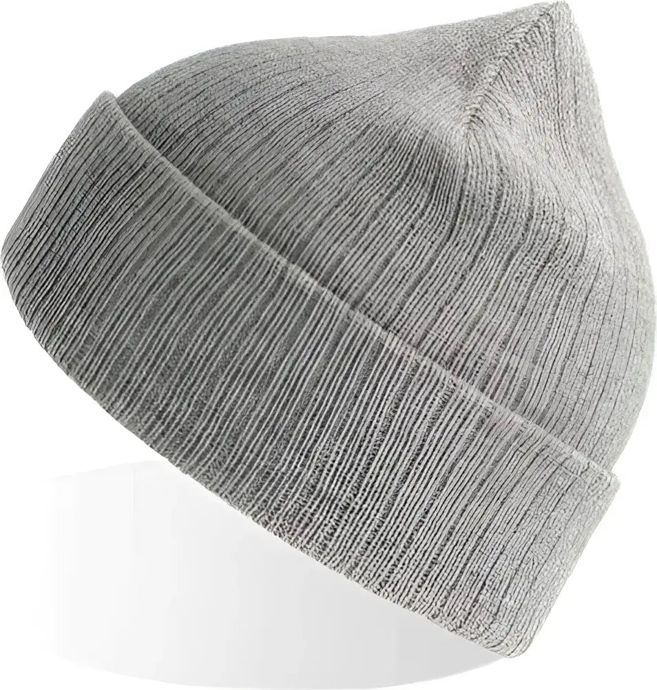 Atlantis Headwear RIOB Rio Sustainable Rib Knit Beanie - Light Grey Mlange (Grigio Chiaro Mlange) - Light Gray