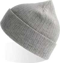 Atlantis Headwear RIOB Rio Sustainable Rib Knit Beanie - Light Grey Mlange (Grigio Chiaro Mlange) - Light Gray