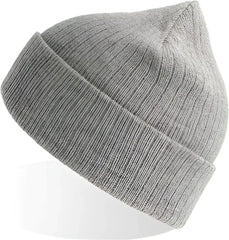 Atlantis Headwear RIOB Rio Sustainable Rib Knit Beanie - Light Grey Mlange (Grigio Chiaro Mlange) - Light Gray