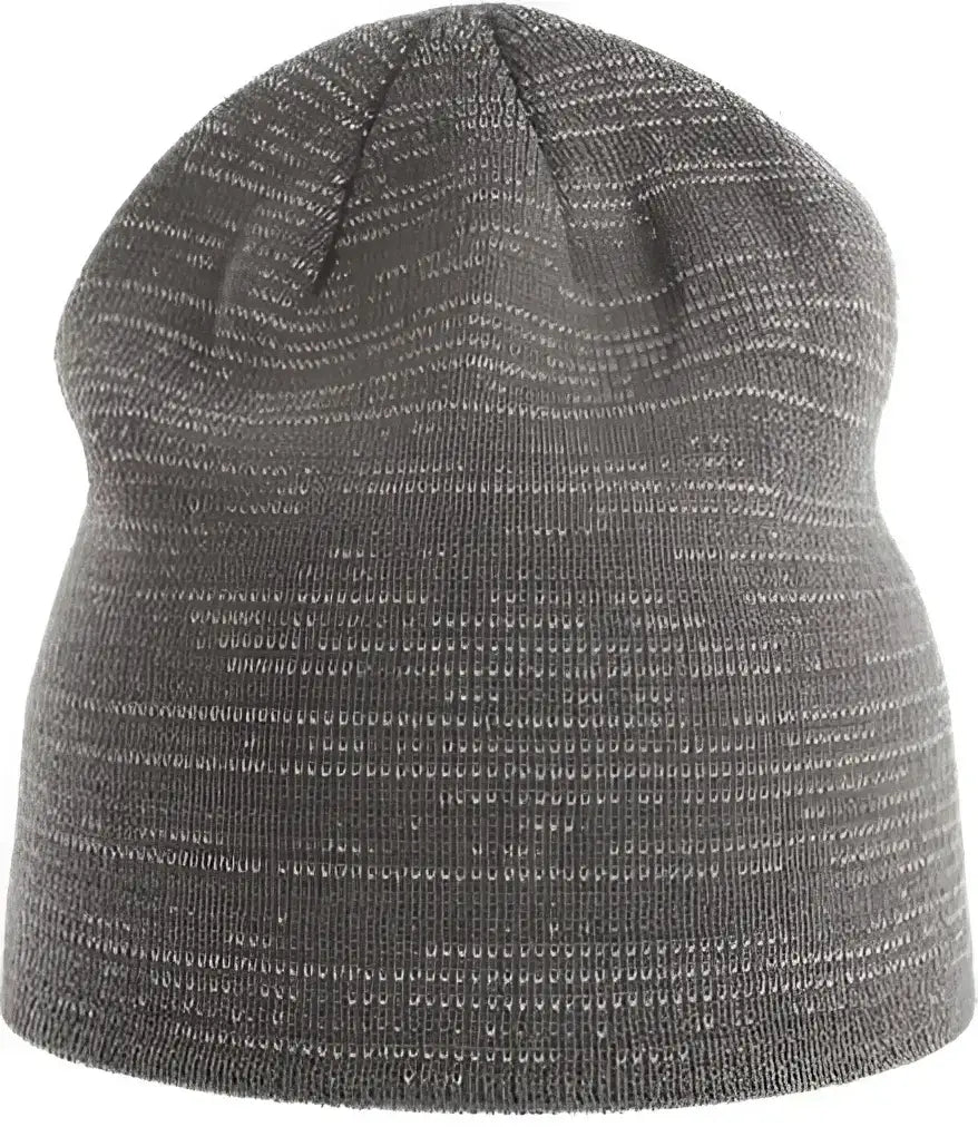 Atlantis Headwear SHIB Shine Sustainable Reflective Beanie - Dark Grey (Grigio Scuro) - Dark Gray / One Size Fits Most